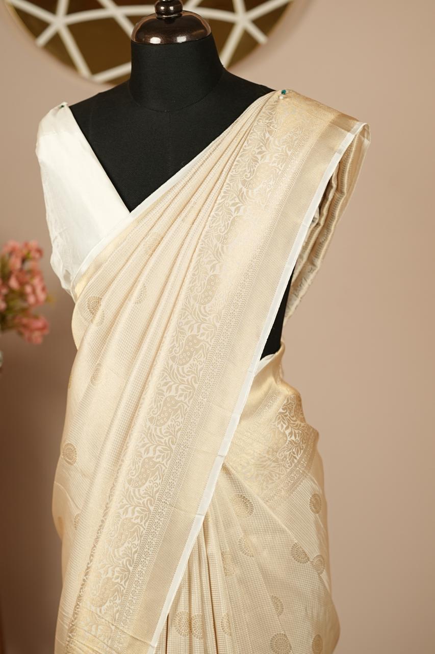 Semi Banarasi Saree TSA0441