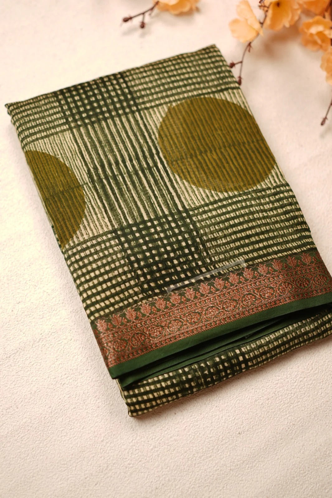 Chanderi Saree TSA4867 Wine