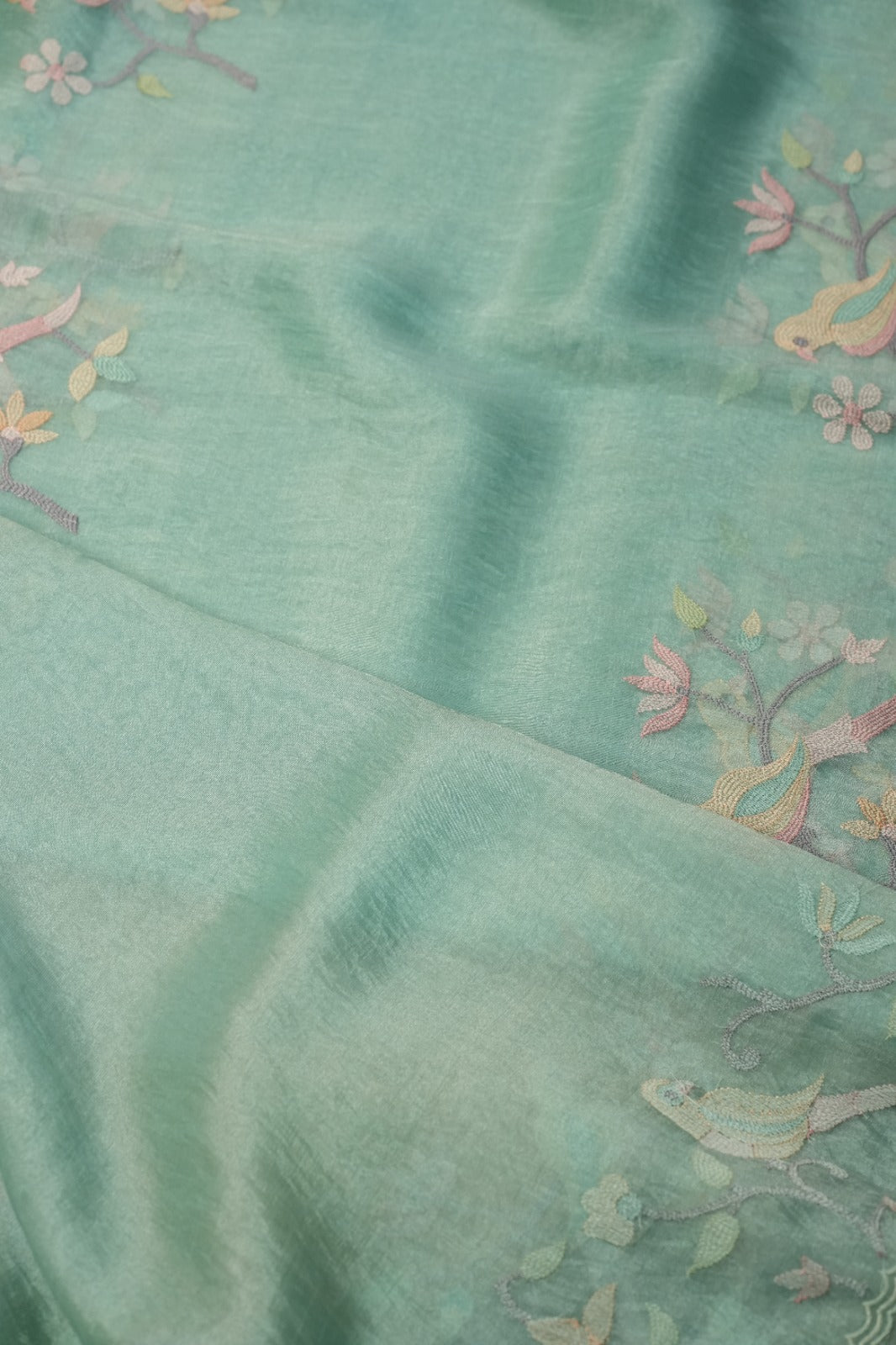 Crushed Organza Saree TSA0504