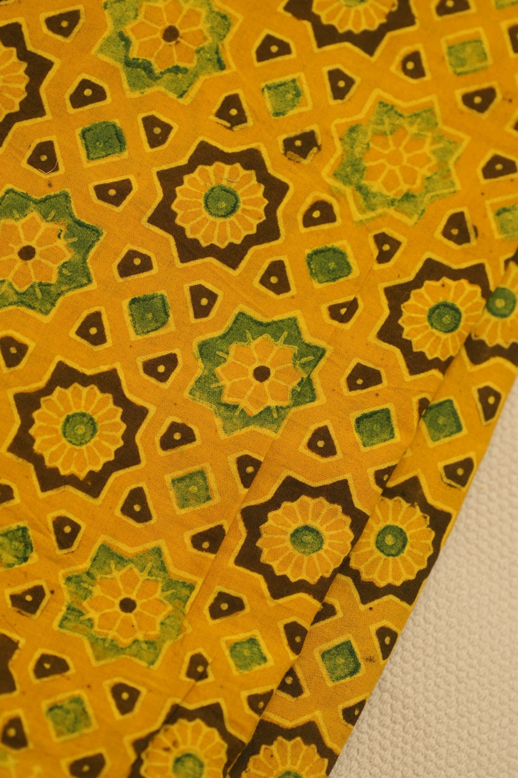 Pure Ajrakh Print Chanderi Material TRF0632 - 2.5 Meter
