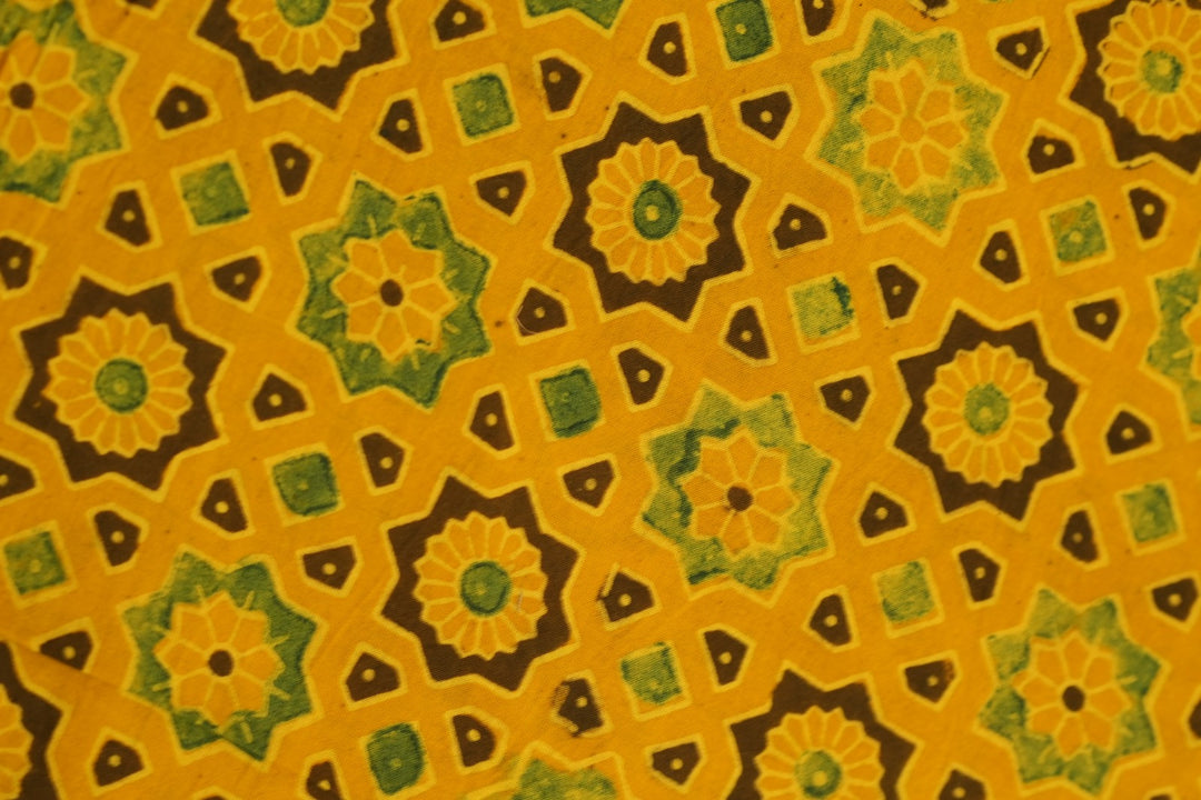 Pure Ajrakh Print Chanderi Material TRF0632 - 2.5 Meter