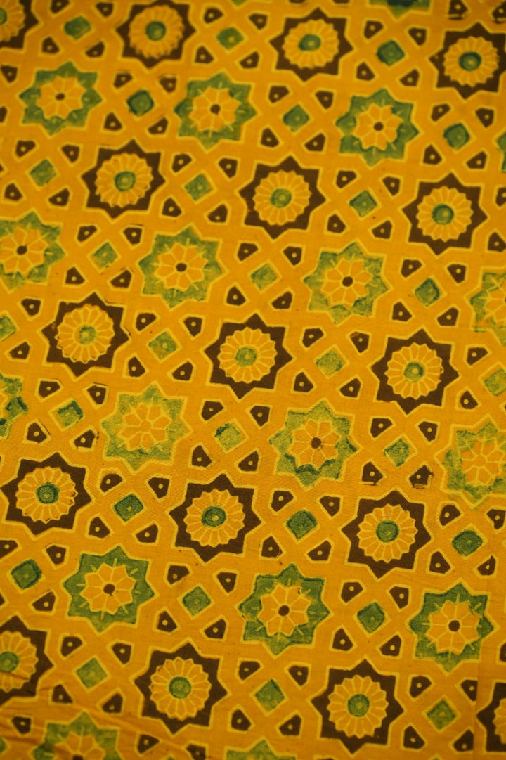 Pure Ajrakh Print Chanderi Material TRF0632 - 2.5 Meter