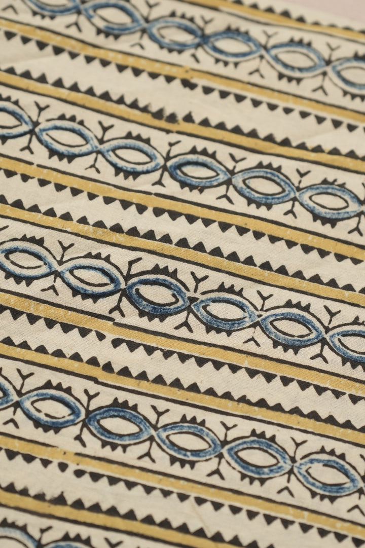 Pure Ajrakh Print Chanderi Material TRF0636 - 2.5 Meter