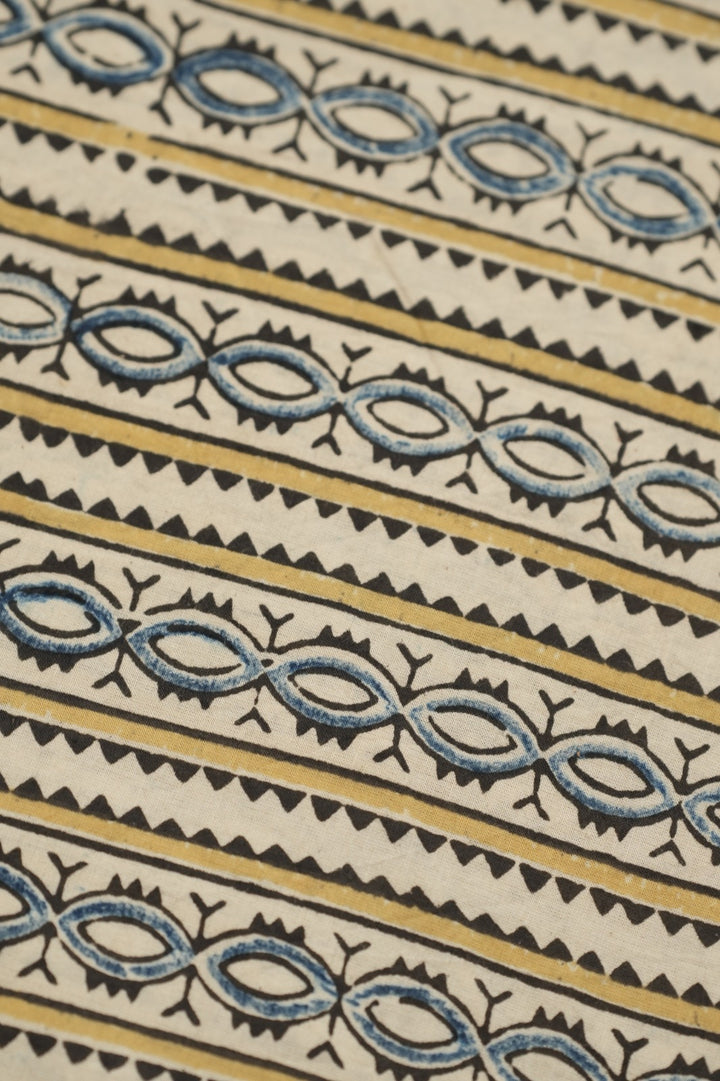 Pure Ajrakh Print Chanderi Material TRF0636 - 2.5 Meter