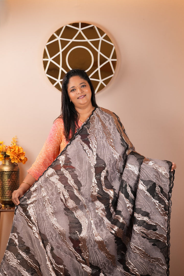 Turkish Organza Saree TSA5199