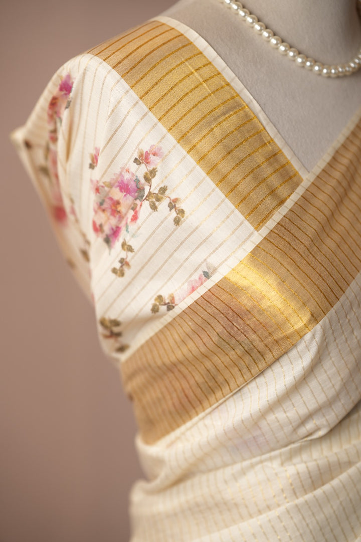 Onam Digital Print Saree TPS002