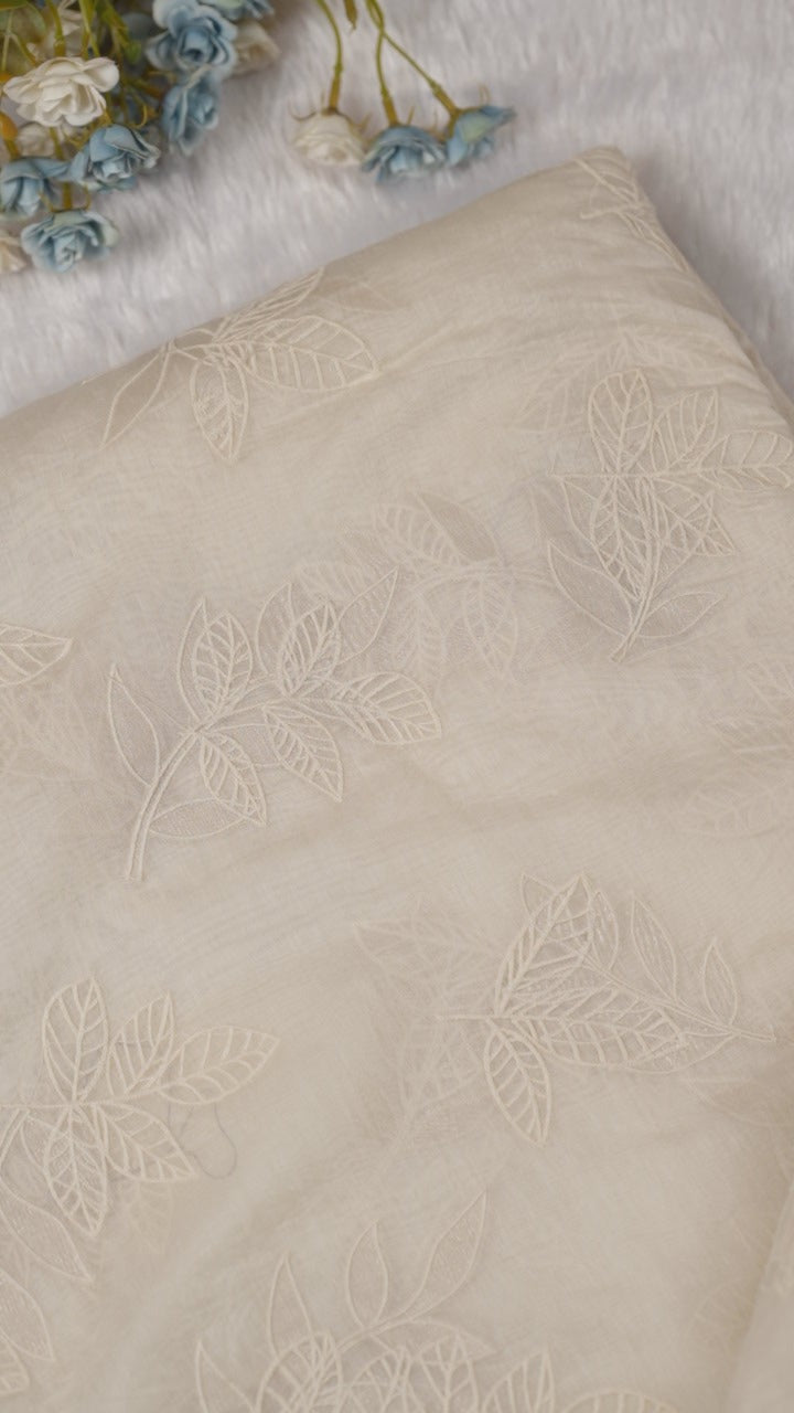 Chanderi Material With Applique Work TRF5262