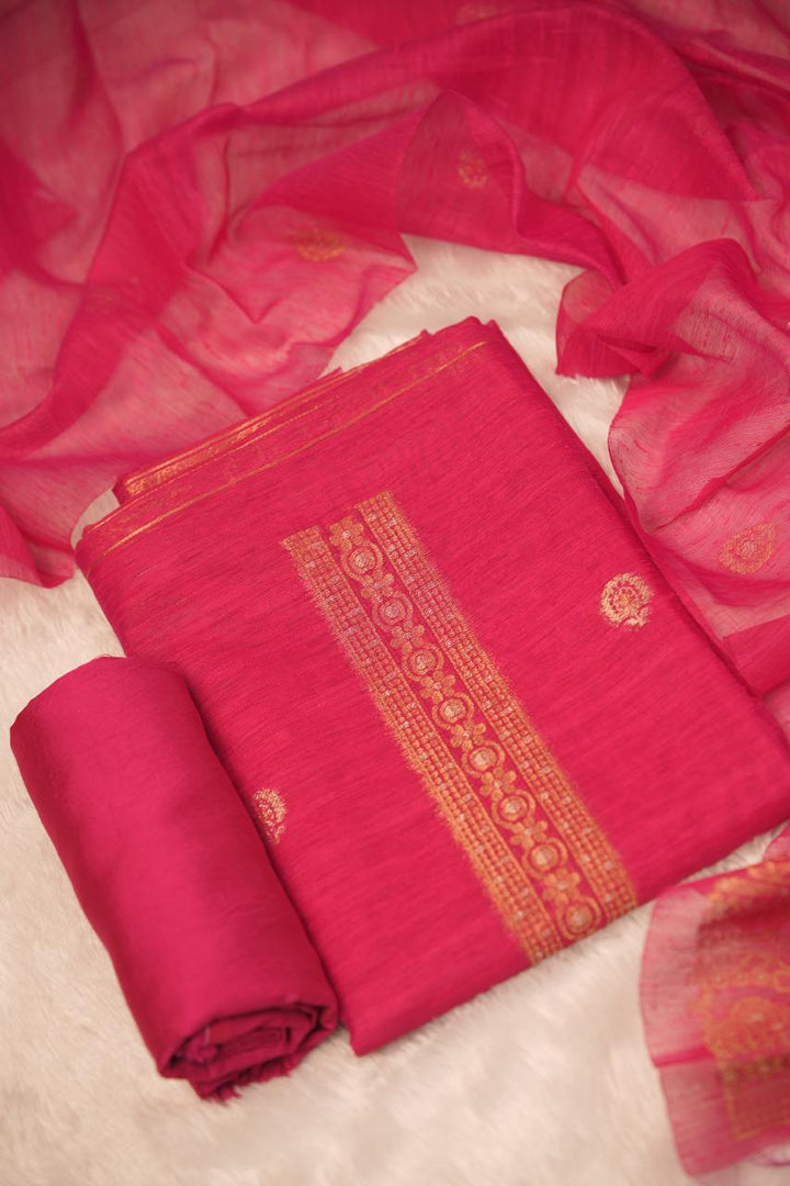 Semi Chanderi Salwar TSS5384