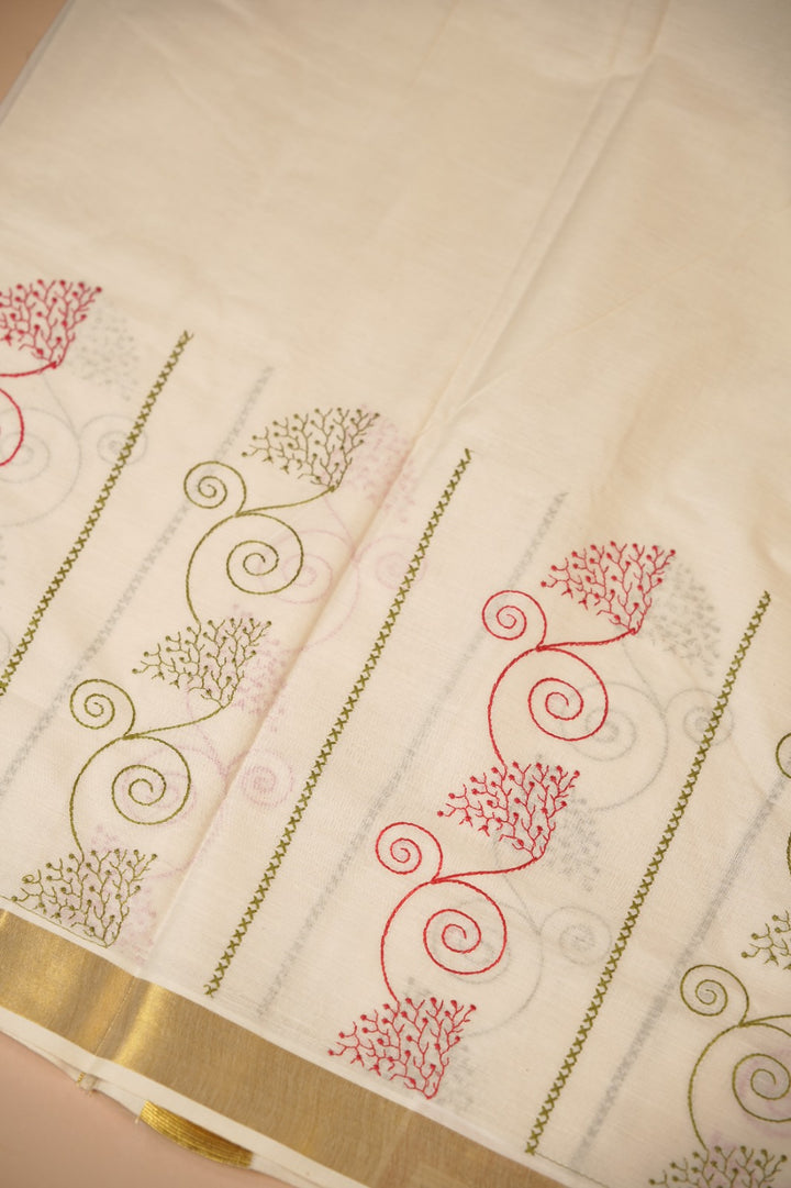 Kerala Cotton Saree TSA0937