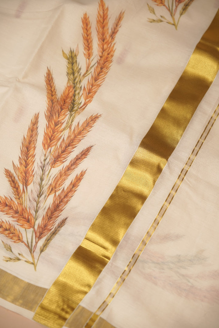 Kerala Cotton Saree TSA0936