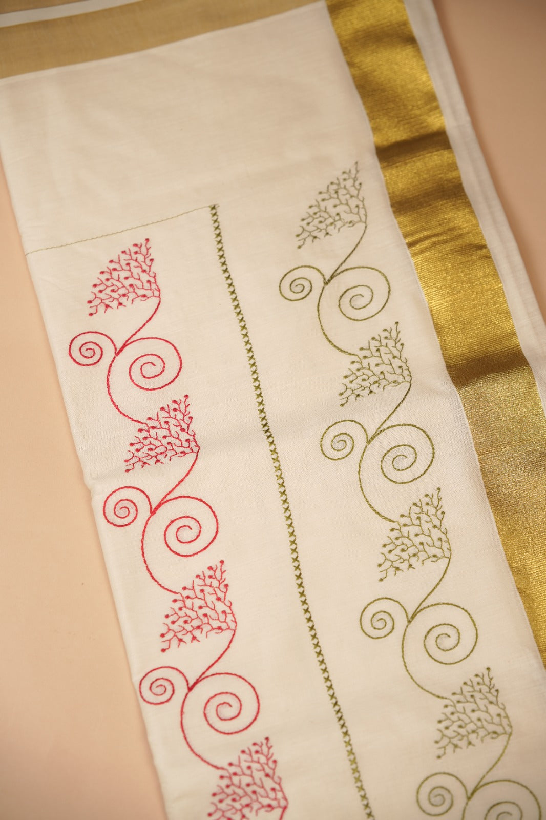Kerala Cotton Saree TSA0937