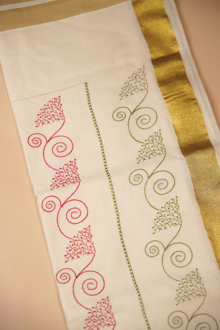 Kerala Cotton Saree TSA0937
