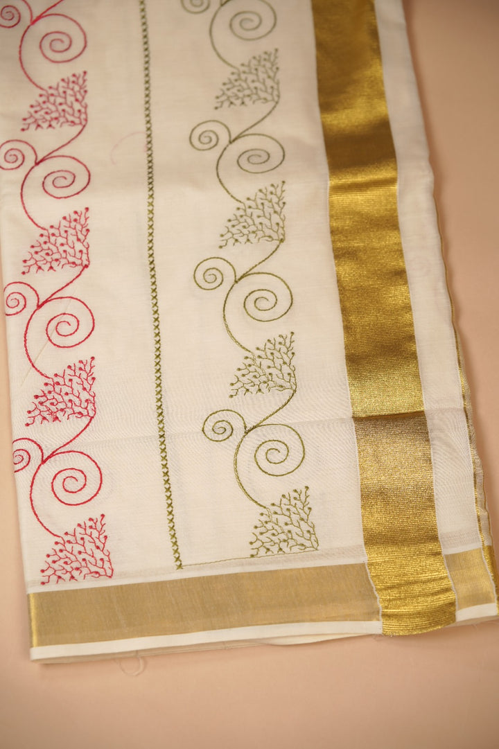 Kerala Cotton Saree TSA0937