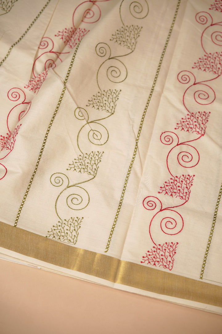 Kerala Cotton Saree TSA0937