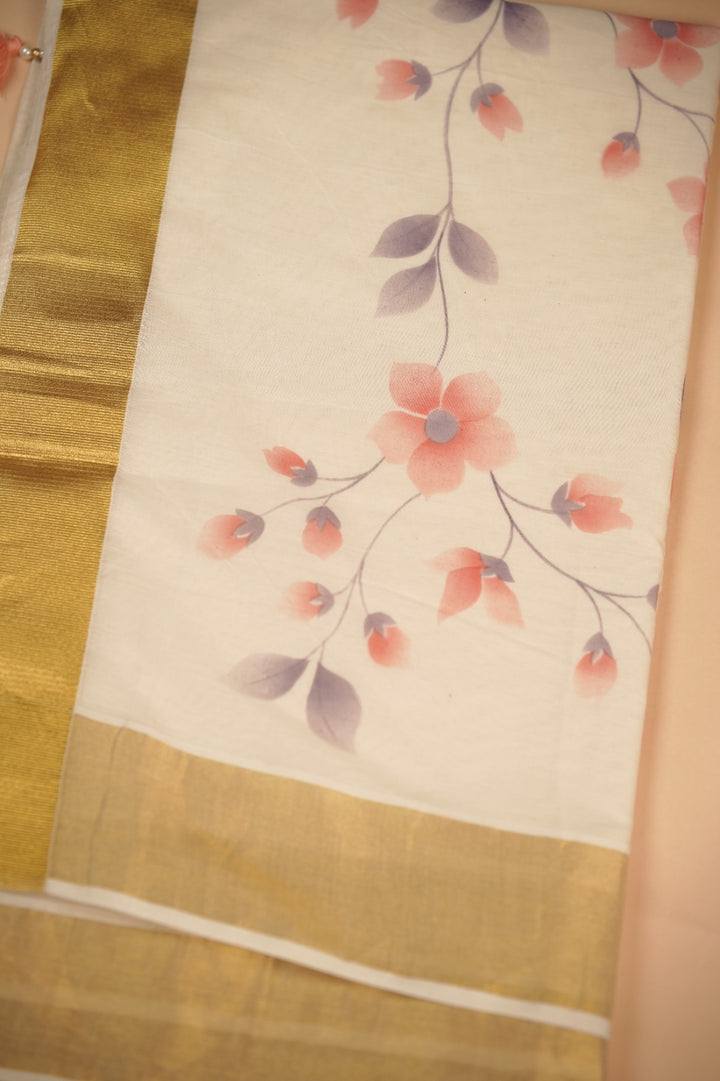 Kerala Cotton Saree TSA0961