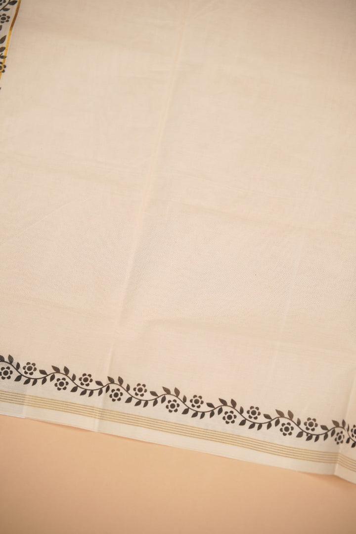 Kerala Cotton Set Mundu TSA0949