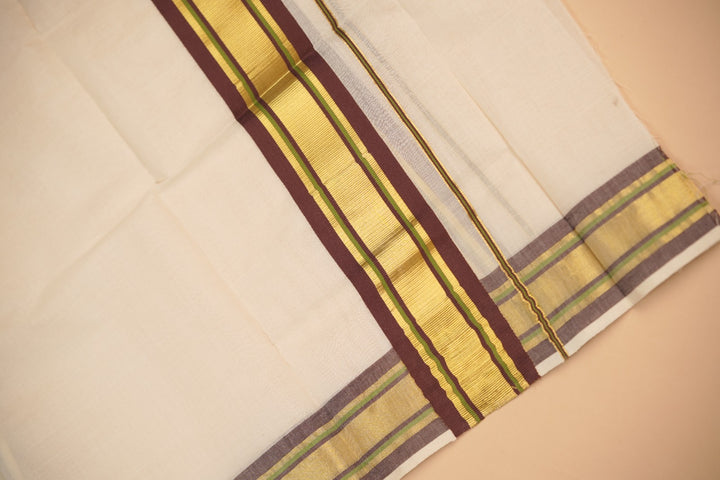 Kerala Cotton Set Mundu TSA0958