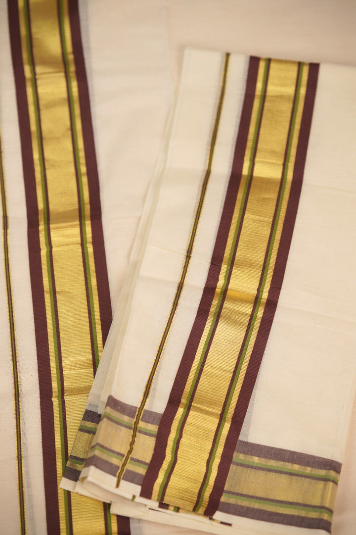 Kerala Cotton Set Mundu TSA0958
