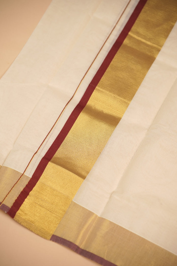 Kerala Cotton Set Mundu TSA0954