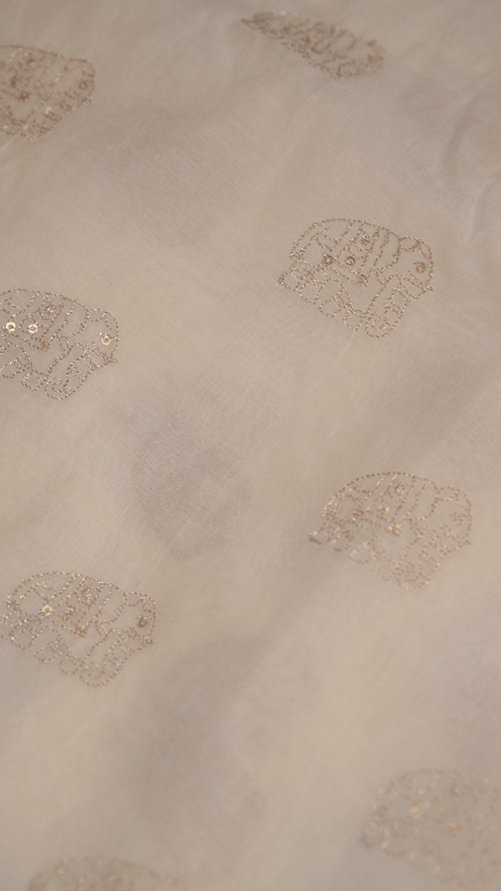 Chanderi with Motifs Material TRF5461