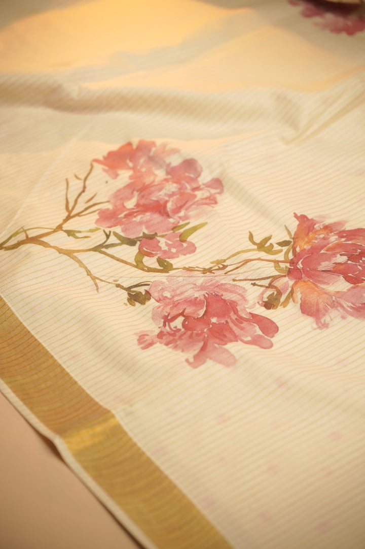 Onam Digital Print Saree TSA0998
