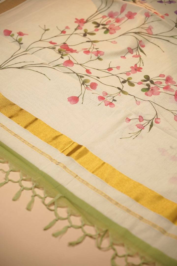 Kerala Cotton Saree TSA1023
