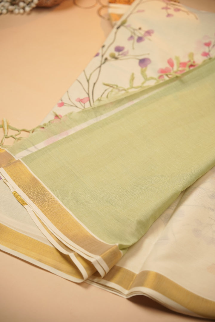 Kerala Cotton Saree TSA1023