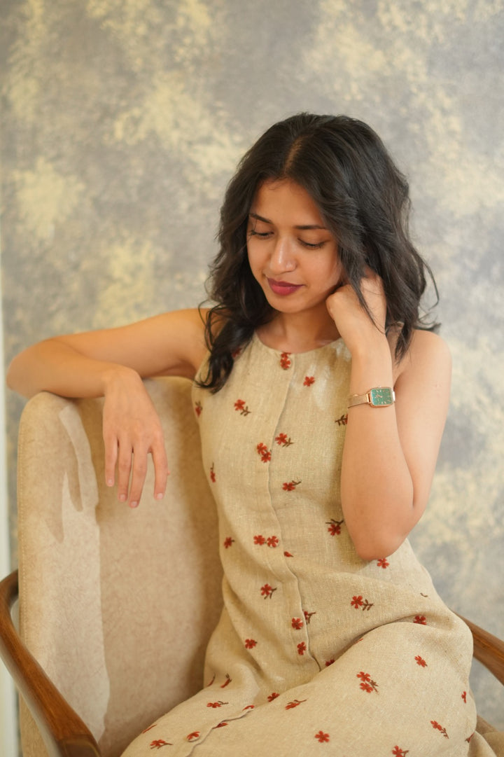 Floral Embroidered Dress TKTS1013