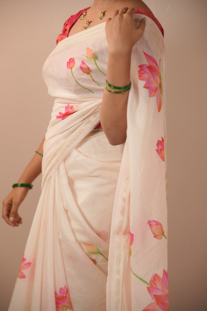 Chanderi Mix Saree TSA5530
