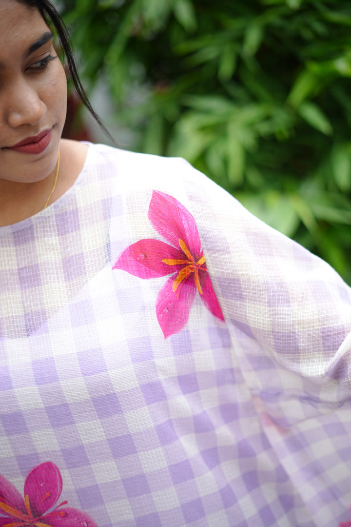 Gingham Kaftan TKTF1014