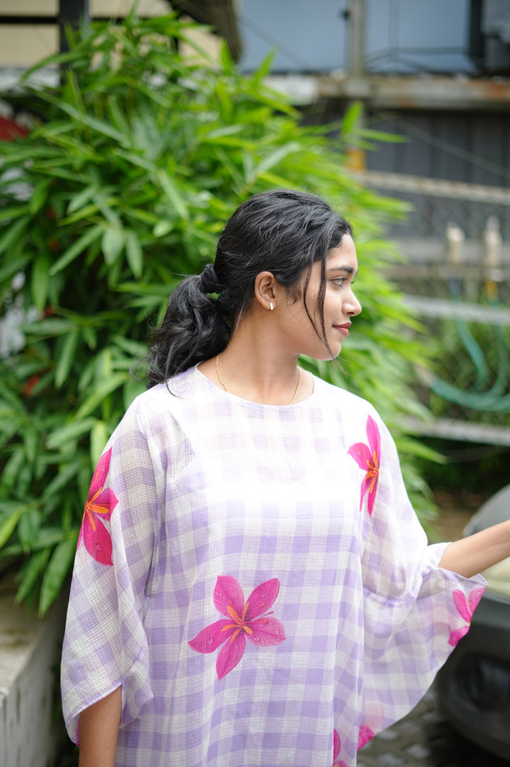 Gingham Kaftan TKTF1014