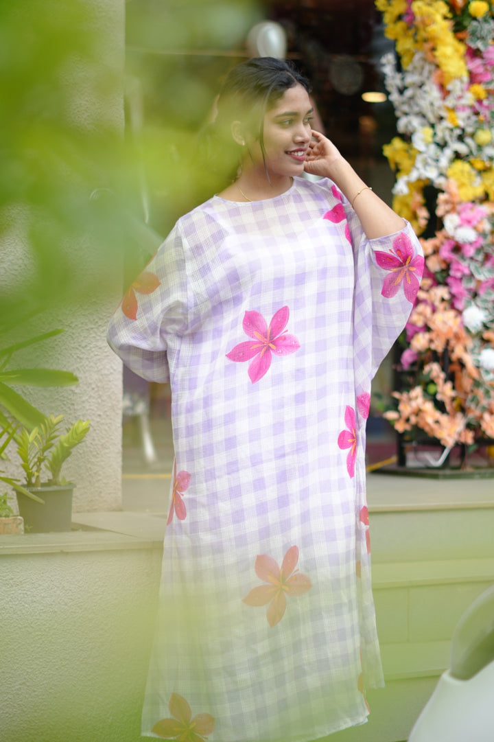 Gingham Kaftan TKTF1014