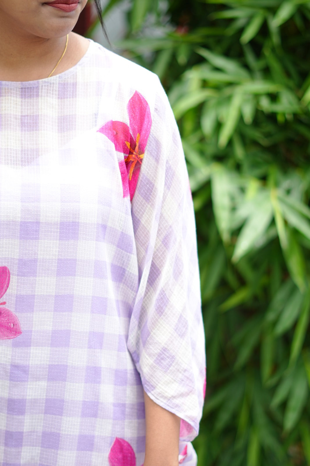 Gingham Kaftan TKTF1014