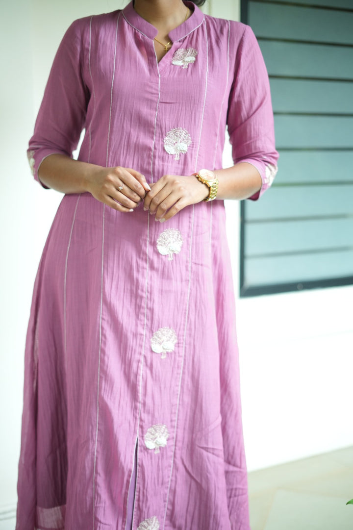 Chanderi Panel Dress  TKTA1017