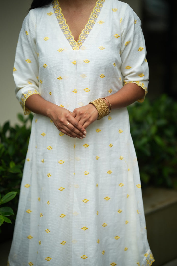 Yellow Kota Dress TKTF1018