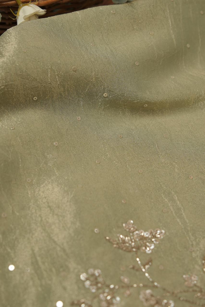 wrinkled Tissue Saree TSA5625