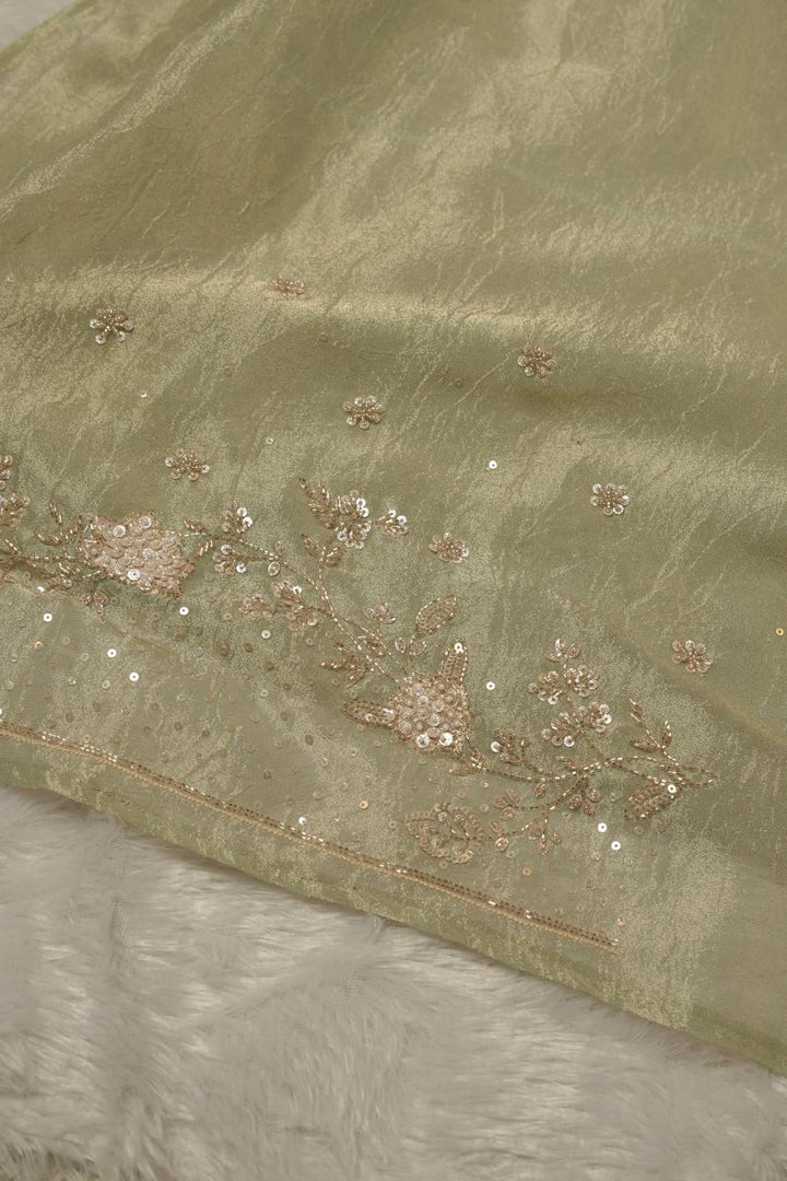 wrinkled Tissue Saree TSA5625