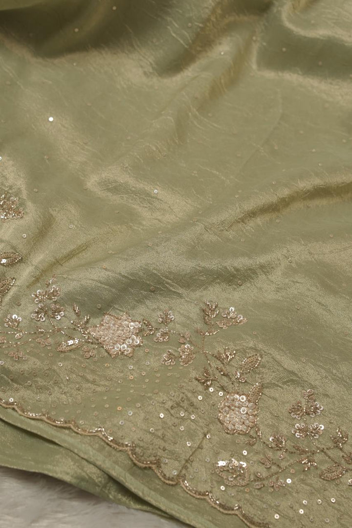 wrinkled Tissue Saree TSA5625