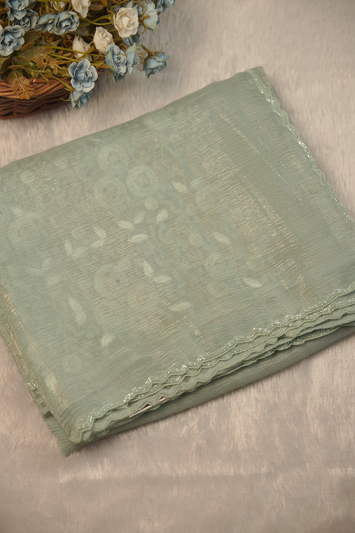 Crushed Organza Saree TSA5729