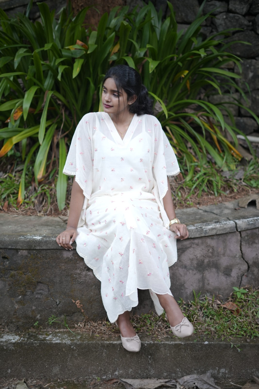 V Neck Kaftan TKF2502