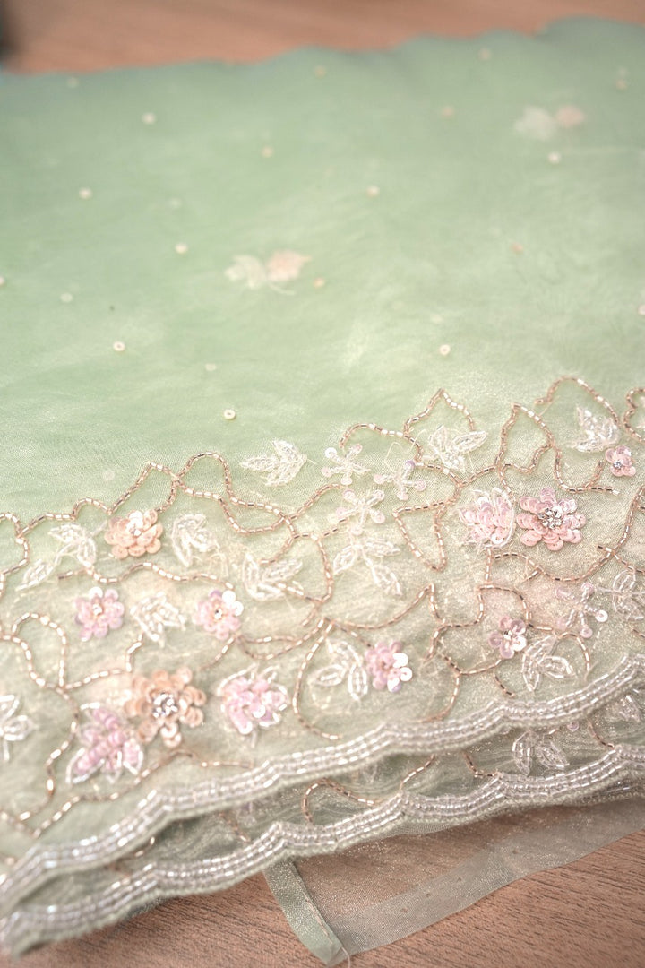 Glass Organza Saree TSA2475