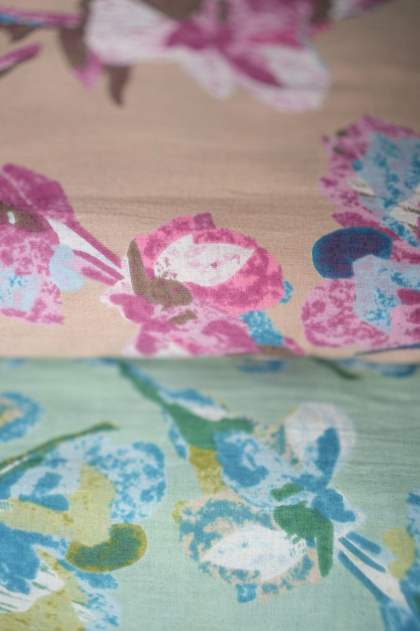 Floral Print Cotton Material TRF2337