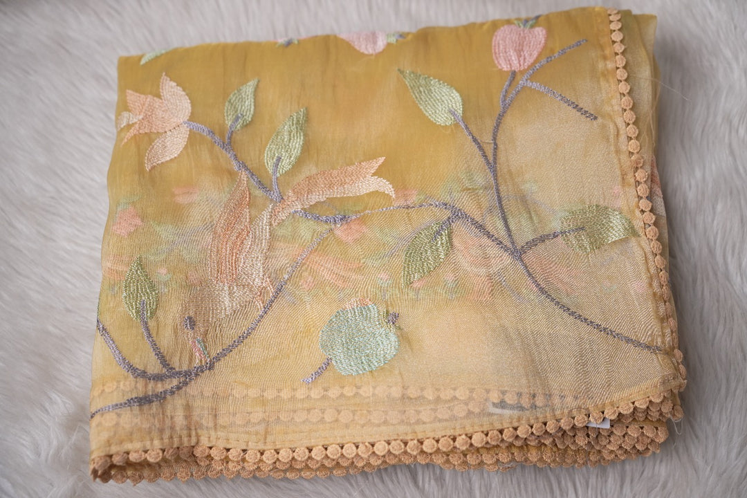 Crushed Organza Saree TSA3367