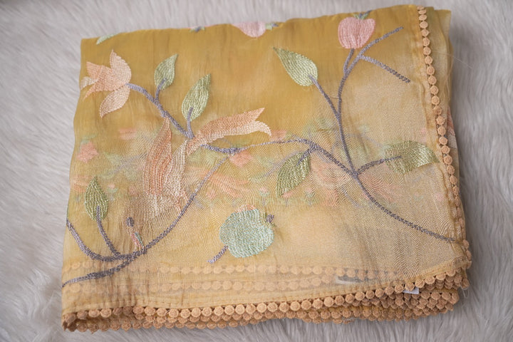 Crushed Organza Saree TSA3367