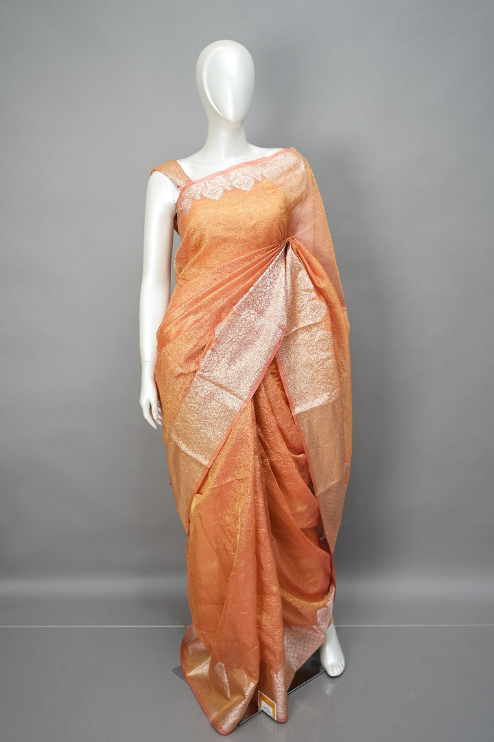 Crushed Organza Saree (Border 3) TSA148