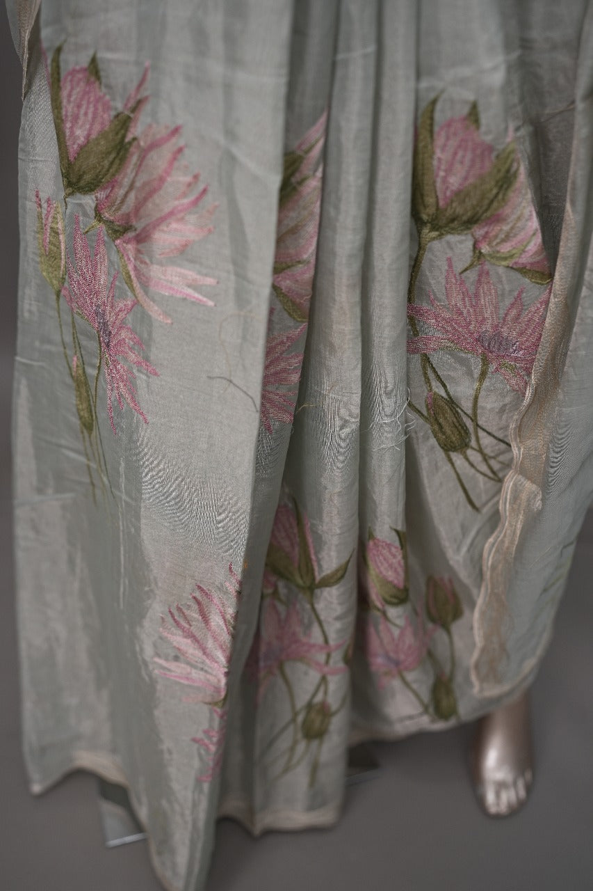 Chanderi Tissue Saree TSA3270