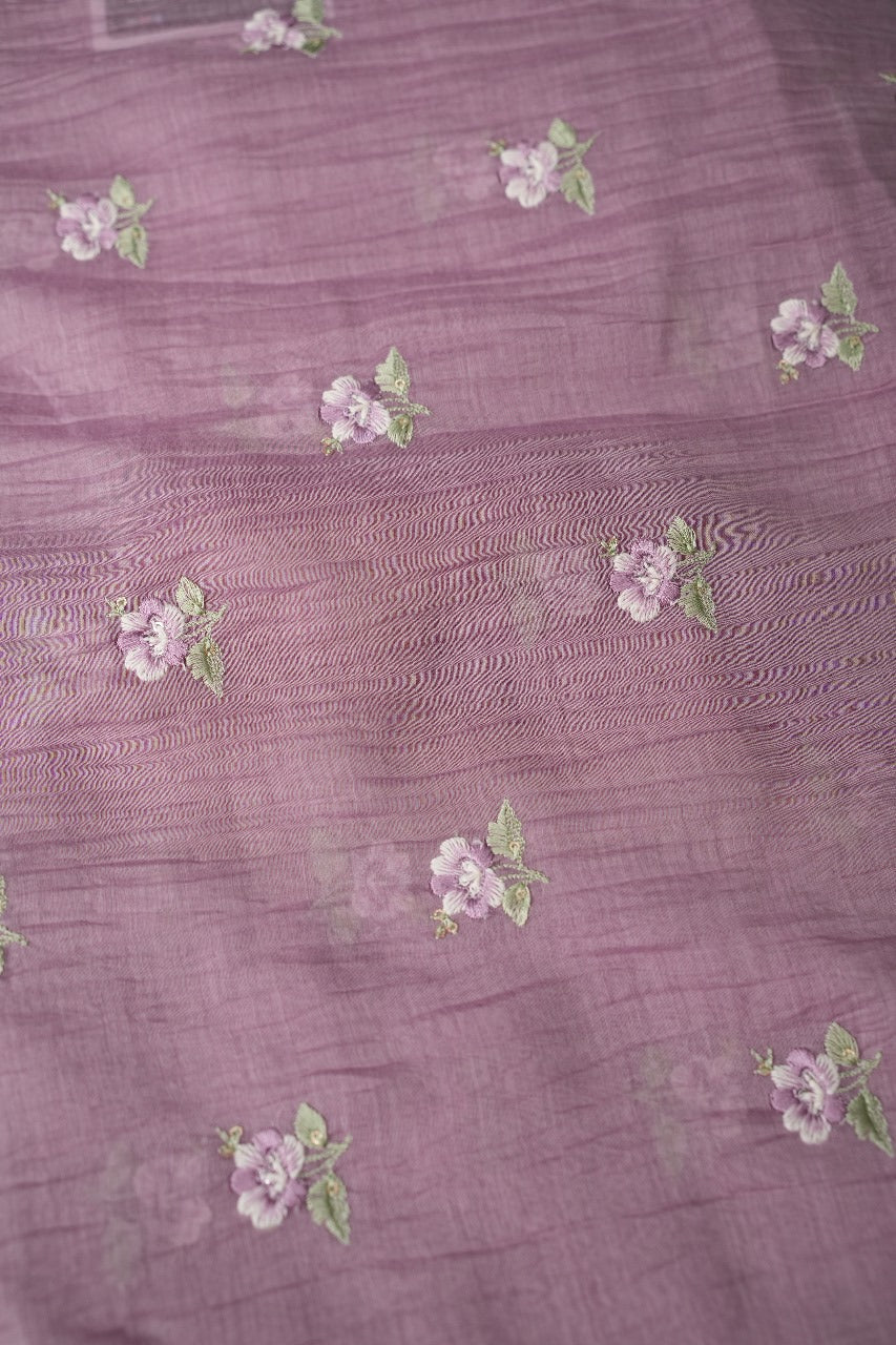 Malai Chanderi Material  Threadwork 1 TRF2396