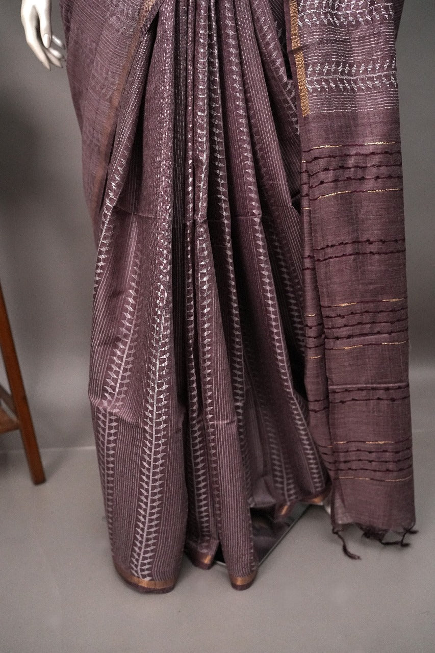 Semi Tussar Saree TSA2141