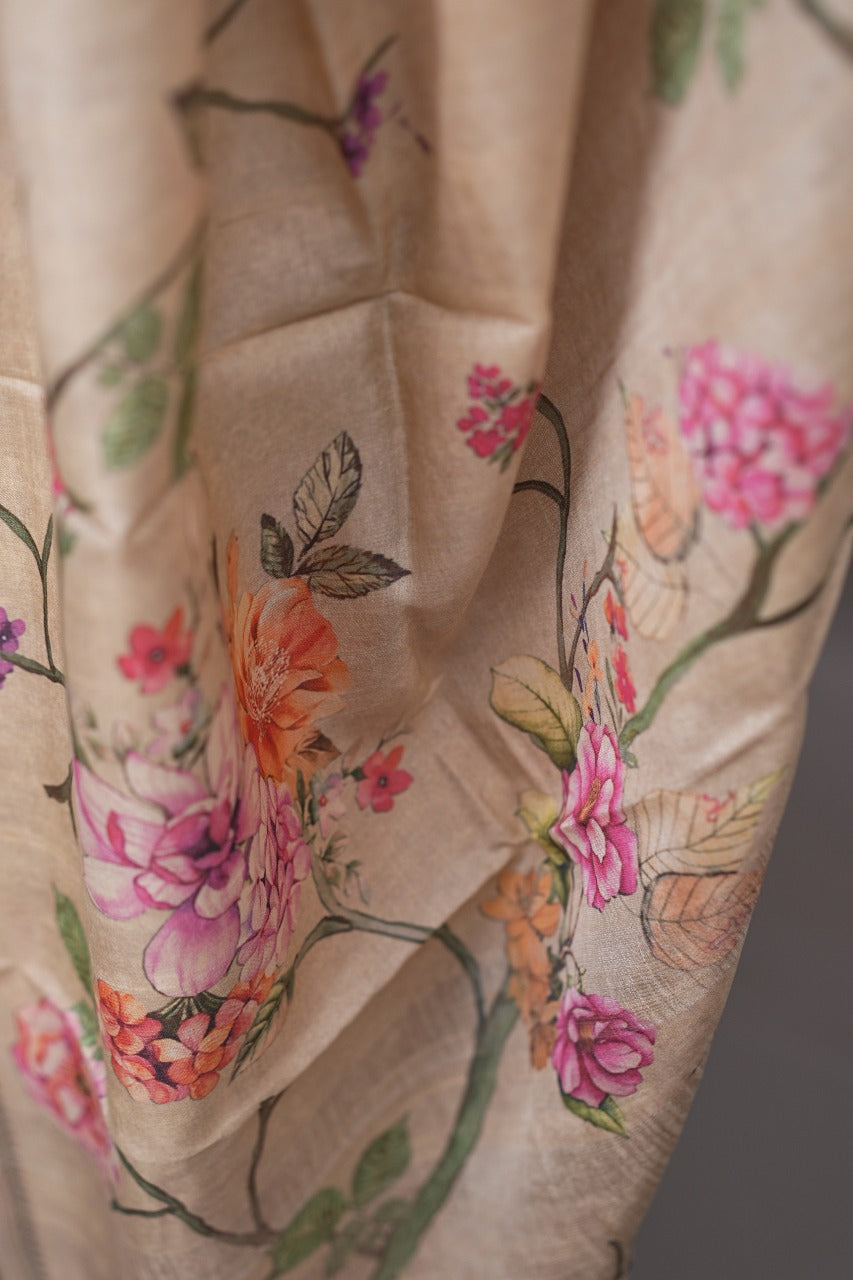 Tussar Silk Saree TSA3388