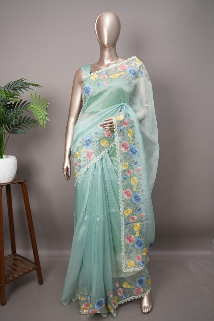 Glass Organza Saree TSA2390